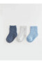 LCW baby Basic Erkek Bebek Soket Çorap 3'lü