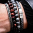 Beaded bracelet Matt Grey Seduction RR-80025-S