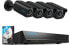 Фото #1 товара Reolink 8-Channel 4K Outdoor Surveillance Camera Kit, with 4 x 8 MP PoE IP Cameras, 2TB HDD, NVR, for 24/7 Video Recording Indoors/Outdoors, Person and Vehicle Detection, Black, RLK8-800B4-A