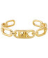 ფოტო #1 პროდუქტის 14K Gold Plated Frozen Empire Link Cuff Bracelet