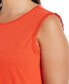 ფოტო #5 პროდუქტის Plus Size Crochet Trim Sleeveless Top