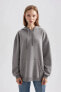 Фото #12 товара M3417AZ/GR453 Defacto Kadın Sweat LT.GREY