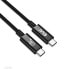 Фото #1 товара Club 3D USB4 Gen3x2 Type-C Bi-Directional Cable 8K60Hz, Data 40Gbps, PD 240W(48V/5A) EPR M/M 1m / 3.28ft, 1 m, USB C, USB C, USB4 Gen 3x2, 40000 Mbit/s, Black