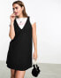 Фото #12 товара Monki v- neck mini dress in black sequins