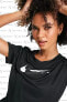 Фото #4 товара Dri-Fit Swoosh Running Standart Kesim Siyah Kadın Spor Tişört
