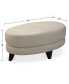 Фото #16 товара Myia Tufted Leather Oval Ottoman, Created for Macy's