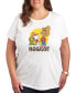 Фото #1 товара Trendy Plus Size Peanuts Snoopy & Franklin Western Cowboy Howdy Graphic T-shirt