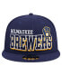 Фото #3 товара Men's Navy Milwaukee Brewers Game Day Bold 9FIFTY Snapback Hat