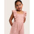 Фото #5 товара Modern Moments by Gerber Romper Ruffles Girl Toddler Size 2T Pink Pull-On Cotton