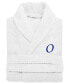 100% Turkish Cotton Personalized Unisex Herringbone Bath Robe - White O, L/XL - фото #2