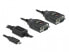 Delock 90494 - Black - 0.35 m - USB Type-C - RS-232 DB9 - Male - Male