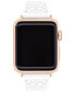 Фото #1 товара Ремешок для часов Coach белый Резина 38/40/41 мм для Apple Watch®