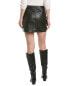 Фото #2 товара Allsaints Cleo Leather Mini Skirt Women's Black Uk 10/Us 6