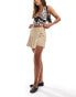 ONLY tailored pleated skort in beige