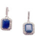 Фото #2 товара Серьги Macy's Sapphire & White Sapphire