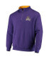Men's Purple ECU Pirates Tortugas Logo Quarter-Zip Jacket