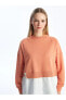 Фото #5 товара LCW Modest Bisiklet Yaka Düz Oversize Kadın Sweatshirt Tunik