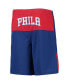 Фото #3 товара Big Boys and Girls Joel Embiid Royal Philadelphia 76ers Pandemonium Name and Number Shorts