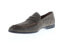 Фото #4 товара Bruno Magli Silas BM600231 Mens Gray Suede Slip On Penny Loafers Shoes