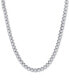 Men's Diamond 22" Link Necklace (10 ct. t.w.) in 10k White Gold