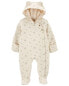 Baby Hooded Quilted Jumpsuit NB