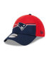 ფოტო #4 პროდუქტის Men's Red, Navy New England Patriots 2023 Sideline 39THIRTY Flex Hat