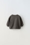 Plain sweatshirt with button