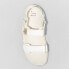 Women's Jonie Ankle Strap Footbed Sandals - A New Day Off-White 8.5