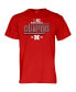 Фото #2 товара Men's and Women's Scarlet Nebraska Huskers 2023 Big Ten Women's Soccer Regular Season Champions Locker Room T-shirt