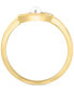 ფოტო #4 პროდუქტის EFFY® Cultured Freshwater Pearl (4mm) & Diamond (1/20 ct. t.w.) Evil Eye Ring in 14k Gold