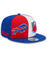 ფოტო #1 პროდუქტის Men's Red, Royal Buffalo Bills 2023 Sideline 9FIFTY Snapback Hat