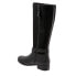Trotters Larkin Wide Calf T1969-019 Womens Black Leather Knee High Boots