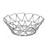 Fruit Bowl Versa Hearts Metal Steel (26 x 10 x 26 cm)