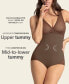 ფოტო #3 პროდუქტის Women's Sheer Stripe Detail Sculpting Bodysuit