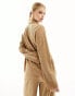 Фото #8 товара Vero Moda textured jersey shirt co-ord in beige