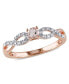 Фото #1 товара Кольцо Macy's Morganite Infinity Gold