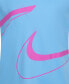 ფოტო #5 პროდუქტის Little Girls Dri-FIT Swoosh Logo Short Sleeve Tee and Printed Shorts Set