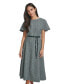 Women's Tweed Belted A-Line Dress