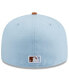 Men's Light Blue/Brown Cincinnati Reds Spring Color Basic Two-Tone 59FIFTY Fitted Hat