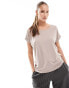 Фото #1 товара ONLY soft round neck t-shirt in beige