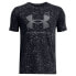 UNDER ARMOUR SportStyle Logo AOP short sleeve T-shirt black / pitch gray, 14-16 лет - фото #1