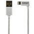 Фото #2 товара StarTech.com 2 m (6 ft.) USB to Lightning Cable - Right Angle iPhone / iPad / iPod Charger Cable - 90 Degree Lightning to USB Cable - Apple MFi Certified - White - 2 m - Lightning - USB A - Male - Male - White