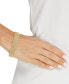 Polished Wide Woven Mesh Link Chain Bracelet in 18k Gold