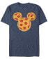 Фото #1 товара Men's Mickey Pizza Ears Short Sleeve T-Shirt