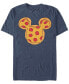 ფოტო #1 პროდუქტის Men's Mickey Pizza Ears Short Sleeve T-Shirt