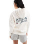 Фото #2 товара Tommy Jeans oversized backprint hoodie in off white