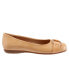 Фото #1 товара Trotters Sizzle T1251-180 Womens Beige Extra Wide Ballet Flats Shoes