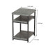 Фото #7 товара Slate Faux Concrete Low Side Table