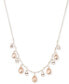 Фото #1 товара Givenchy gold-Tone Crystal Statement Necklace, 15" + 3" extender