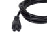 Фото #3 товара PremiumCord Mickey Mouse Power Cable 230 V 1 m, Power Cable with Earthing Contact Angled to IEC 320 C5 Socket, PC Power Cable 3 Pin, Colour Black